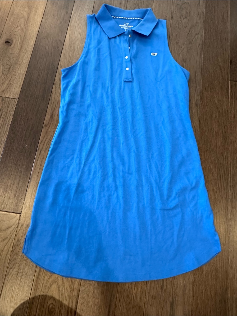 Vineyard Vines Blue Sleeveless Polo Tank Dress
